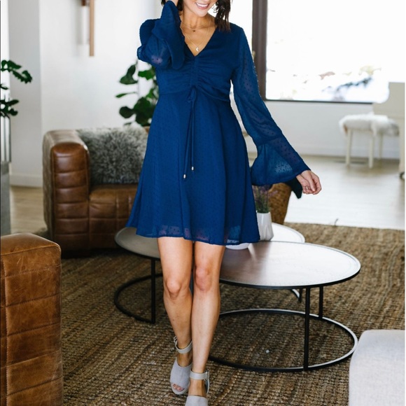 Midnight Swiss Miss Chiffon Dress - Picture 2 of 6